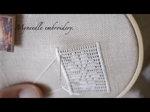 Видео: Чисна мережка з настилками та прутиками/Ukrainian embroidery.