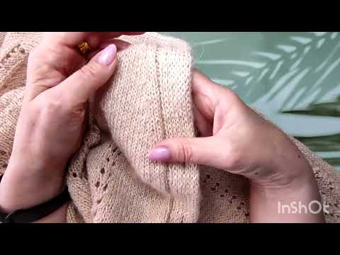 Видео: Как связать цельноязанную планку полой резинкой?