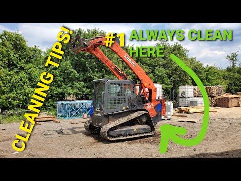 Видео: KUBOTA SVL95 ПОЛУЧАЕТ ВАННУ И ПАРУ СОВЕТОВ ПО ЧИСТКЕ!