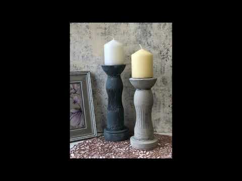 Видео: Мастер-класс "Гипсовый подсвечник из подручных материалов"