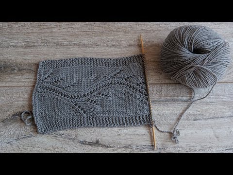 Видео: Узор «Хвост Змея» спицами, видео | «Tail of the Dragon» knitting pattern | «yılan kuyruğu» örgü