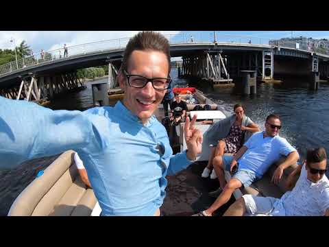 Видео: Идеальный транспорт для шумных компаний. Понтон