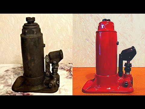 Видео: Реставрация старого ржавого домкрата СССР 1949г. / Restoration of an old rusty jack of the USSR 1949