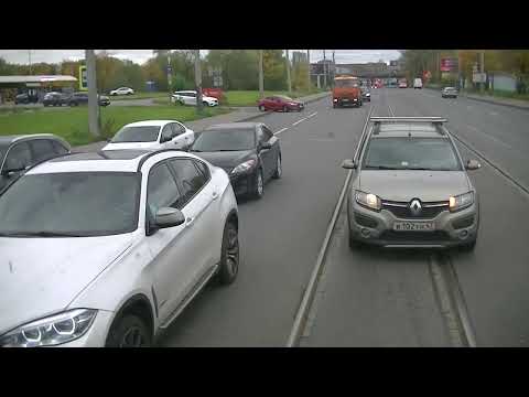 Видео: трамвай Санкт-Петербурга : ЛМ 2008 1417 по 43