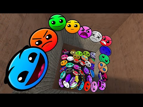 Видео: Geometry Dash и Lobotomy Dash Nextbots: преследуйте меня в лабиринте Gmod