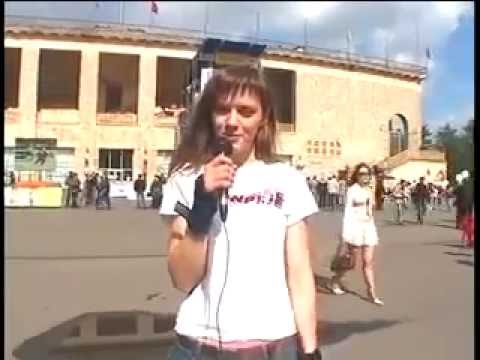 Видео: Прыжки на роликах  220 V №24 Оля Фадина. Запись телепередачи