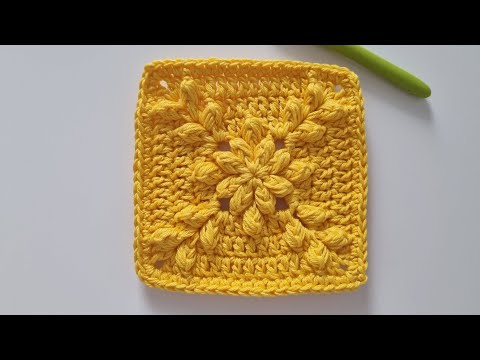 Видео: Очень просто! Квадратный мотив крючком.#crochet #квадраткрючком #handmade #square #diy 