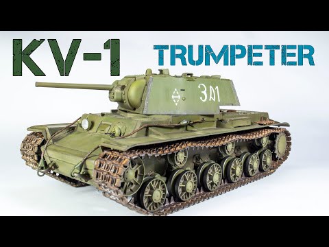 Видео: Как испортить три Декали. КВ-1 покраска и везеринг модели танка от Trumpeter.