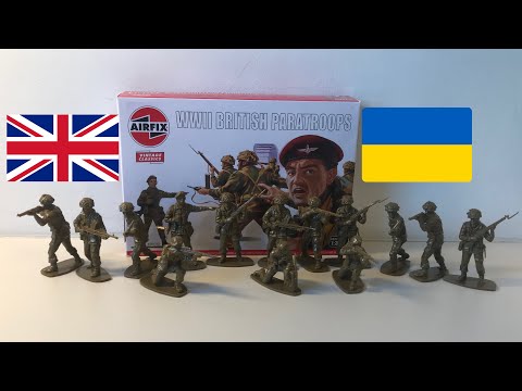 Видео: Огляд Солдатиків Airfix WWII British Paratroops 1:32!