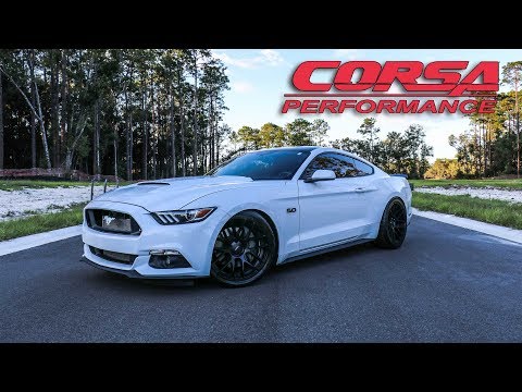Видео: Обзор Corsa 3" Xtreme с Corsa Longtubes — Mustang GT 2016 года