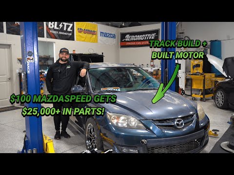 Видео: ПРЕВРАЩАЕМ НАШ MAZDASPEED3 ЗА 100 ДОЛЛАРОВ В ТРЕКОВЫЙ АВТОМОБИЛЬ!