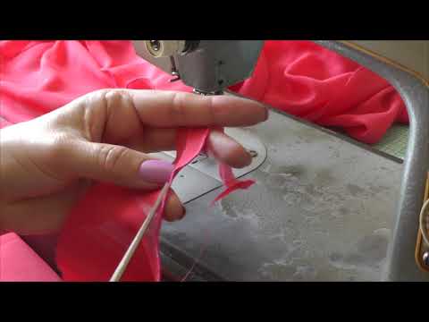 Видео: Как обработать шифон зигзагом без обрезания