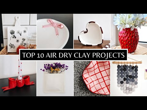 Видео: 10 идей из самодельной глины, высыхающей на воздухе — увлекательные и уникальные проекты