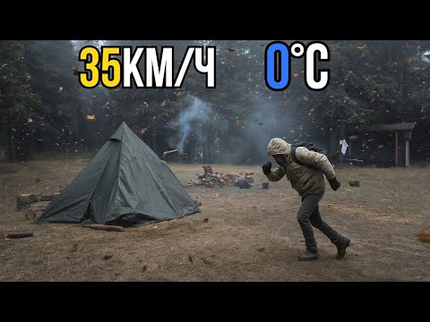 Видео: КЪМПИНГ В ТОПЛА ПАЛАТКА ПРИ 0°C С УРАГАНЕН ВЯТЪР (ЗА МАЛКО ДА ОБЪРНЕ ПАЛАТКАТА )