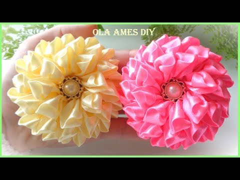 Видео: 😍 Их Хочется Съесть 😍 Очень КРАСИВЫЕ ЦВЕТЫ из ЛЕНТ/ DIY Ribbon Flowers/ Flores de fita/ Ola ameS DIY