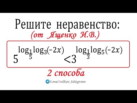 Видео: Неравенство от Ященко → ЕГЭ 2025 профиль → 2 быстрых способа решения