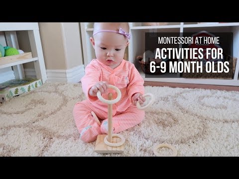 Видео: МОНТЕССОРИ ДОМА: Занятия для малышей 6–9 месяцев