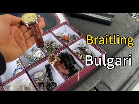Видео: Барахолка в Италии. Приятные находки. Часы Braitling,Bulgari и не только.
