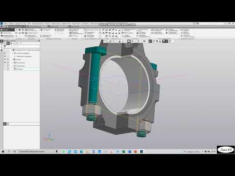 Видео: Разрез (сечение) сборки в Компас 3D V19