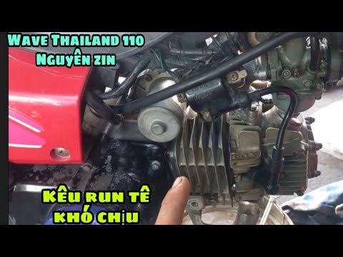 Видео: Оригинальный Wave Thailand 110, при ускорении издает ужасный вибрирующий звук/ Honda Wave Thailan...