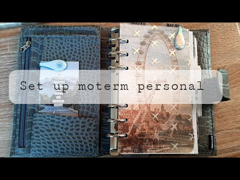 Видео: Set up moterm personal croc grey / оформление нового ежедневника.