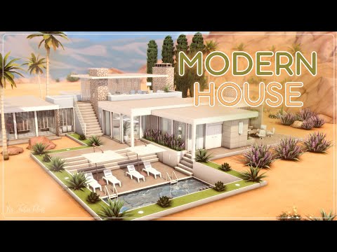 Видео: Современный Дом🌵│Строительство│Modern House│SpeedBuild│NO CC [The Sims 4]