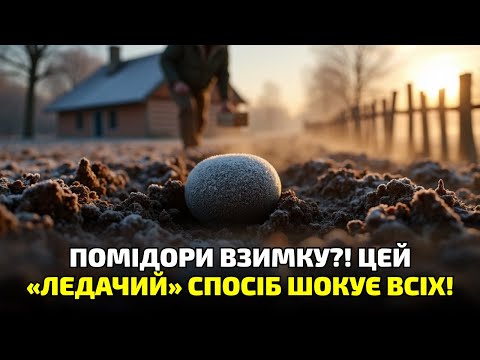 Видео: Огірки й помідори під снігом?! Ось чому цей «ледачий» спосіб працює краще за теплицю!