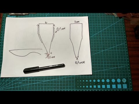 Видео: азы травления рисунка на ноже