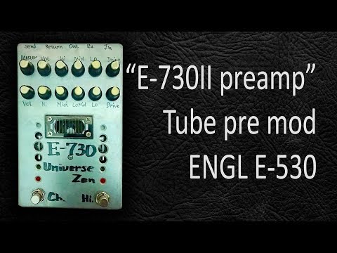 Видео: DIY StompBox-2.15 E-730 II tube preamp. 6Н2П vs 12AX7.