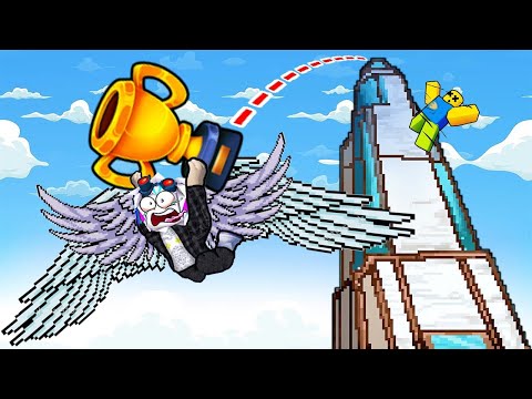 Видео: САМЫЙ ДОРОГОЙ ПРЫЖОК С НОВОГО ПИКСЕЛЬНОГО НЕБОСКРЕБА ЗА 1 СЕКУНДУ! ROBLOX Climb and Jump Tower