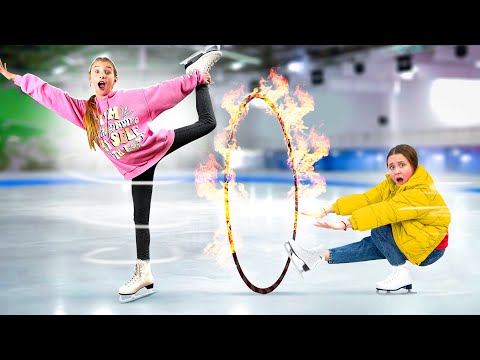 Видео: ФИГУРНОЕ КАТАНИЕ Челлендж на ВЫЖИВАНИЕ || 24 часа на ЛЬДУ