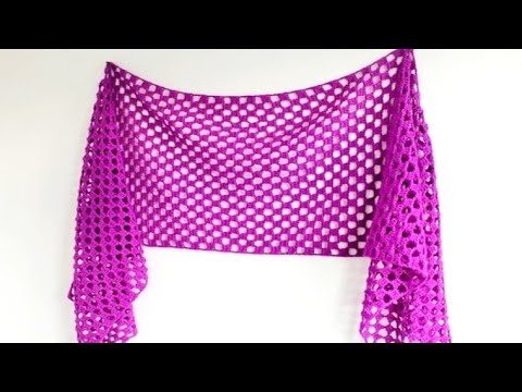 Видео: Как связать новую шаль крючком идеального дизайна для элегантного летнего образа.