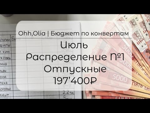 Видео: ИЮЛЬ | СИСТЕМА КОНВЕРТОВ | Распределяю бюджет семьи | ОТПУСКНЫЕ