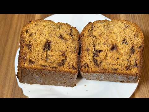 Видео: Как приготовить лучший банановый хлеб | Простой, золотисто-коричневый и с шоколадной крошкой #бан...