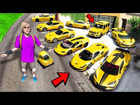 Видео: УГНАЛ КУЧУ ЗОЛОТЫХ ЧИТ ТАЧЕК И МОНСТР ТРАК ЗА 180 СЕКУНД! БИТВА ВОРОВ В ГТА 5!