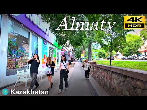 Видео: Алматы́ (Алма́-Ата́) вечерняя прогулка / Казахстан 🇰🇿 / Июнь 2024 / 4K HDR