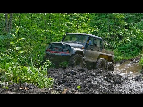 Видео: УАЗ 6х6 застрянет когда?
