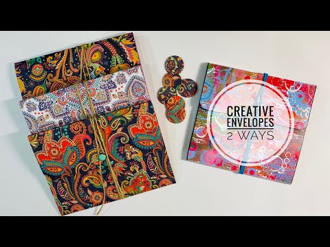 Видео: Креативные конверты — простой урок по изготовлению кошелька-концертины (2 способа)