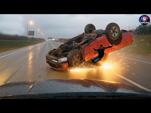Видео: Самые УЖАСАЮЩИЕ полицейские погони на большой скорости, снятые на видеорегистратор. Не поверил бы...