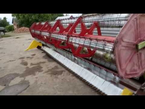 Видео: Приставка для уборки сои FLEX Ettaro. Установка. ч2