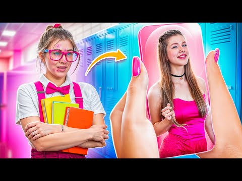 Видео: Уродливая Ботанша Школы Стала Красивой! Как Стать Популярной в Школе?