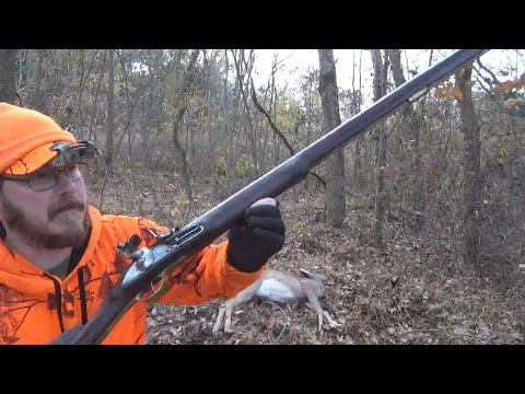 Видео: Кремневый мушкет для охоты на оленя, английское торговое ружье Veteran Arms
