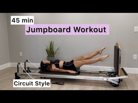 Видео: 45-минутная тренировка с прыжковой доской | Круговой стиль | Тренировка на реформере пилатеса