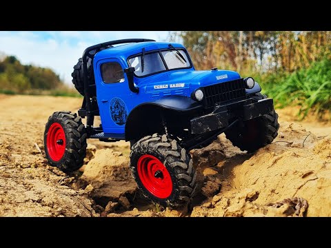 Видео: Зверь бездорожья FMS FCX24 Power Wagon 4х4 ... Порталы, 2 скорости и короткая база!