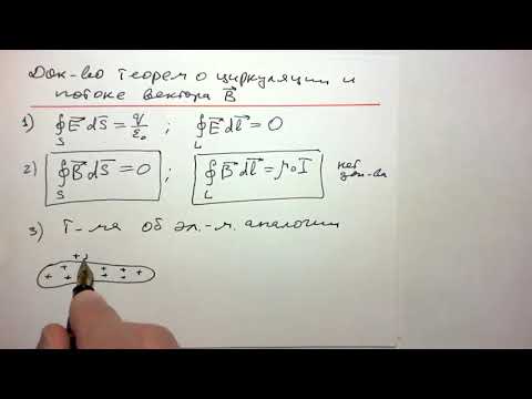 Видео: Доказательство теоремы о циркуляции вектора В - Дополнение-1 к лекции 7