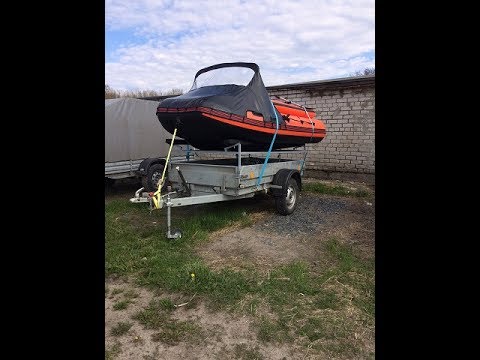 Видео: Прицеп для лодки ПВХ (летний вариант)