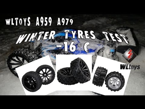Видео: Wltoys A959, A979. Тест новой резины. Сломал спур. БК тупит