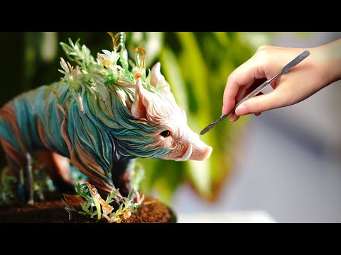 Видео: Лепка удачливой свиньи🐷из полимерной глины🌾