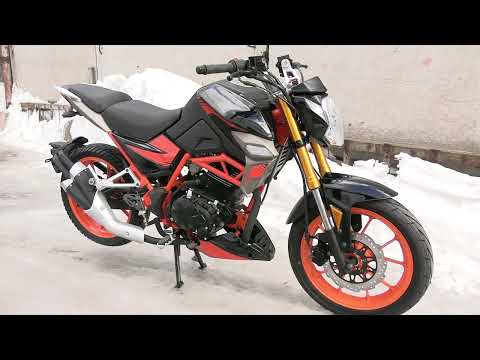 Видео: Мотоцикл NITRO 250. Старший брат NITRO 200. Городской стрит с ярким внешним видом.