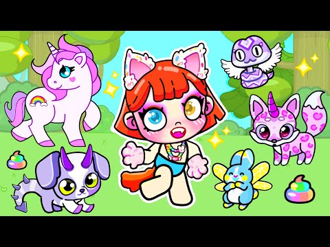 Видео: МЕНЯ УДОЧЕРИЛИ ВОЛШЕБНЫЕ ЖИВОТНЫЕ | Обновление в Avatar World | Toca Boca